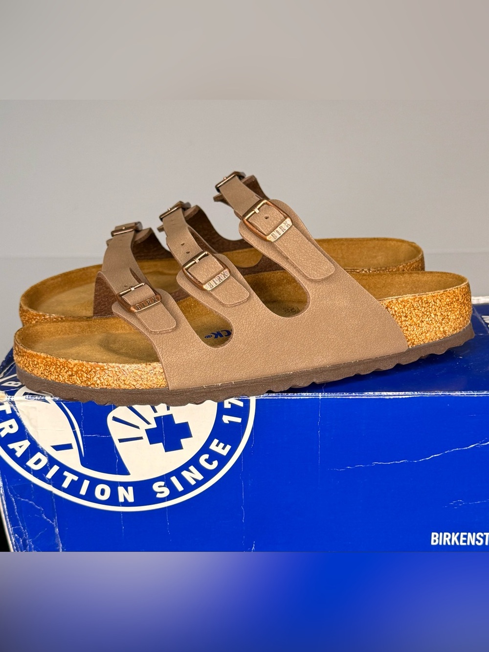 Birkenstock Florida Soft Footbed Mocha Birko-Flor Women’s US 6 EU 37 Reg (151)